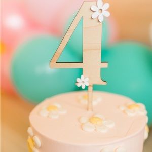 Custom 4 cake topper